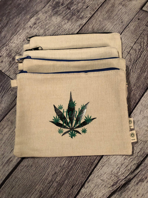 Hemp Small Zipper Pouches