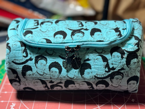Blue Frida Kahlo Large Pouch