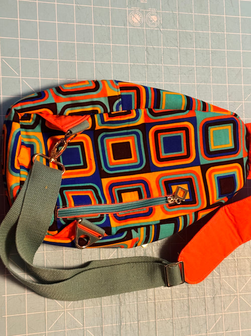 Geometric Retro Sling Bag
