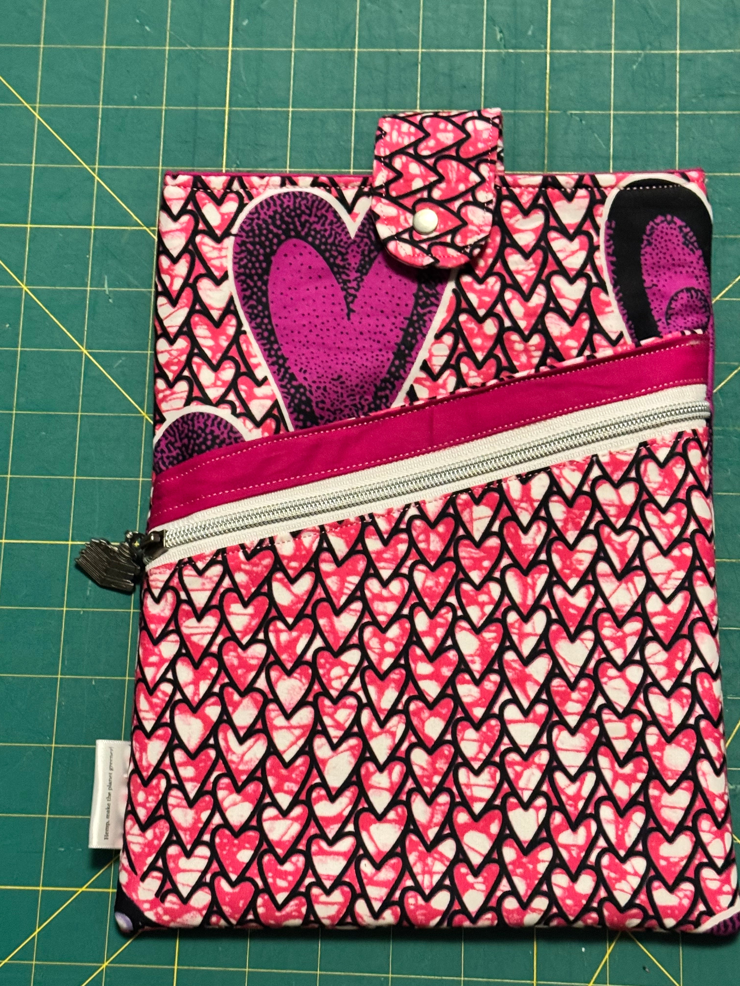 Large African Wax Fabric Book Sleeve